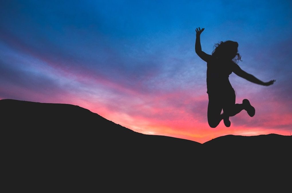 Joyful sunset.